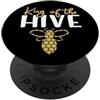 Queen and King Bee Apparel King Bee - Re dell'alveare PopSockets PopGrip Adesivo