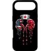Paint Dripping Patriotic 4th of July US Custodia per iPhone Air Dialisi Infermiera Tecnico Tech Bandiera Americana USA Drip Amante
