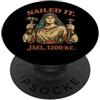 Nailed It Jael 1200 Bc Funny Tshirt Co Jael Nailed It Funny Bible Story Vintage PopSockets PopGrip Adesivo