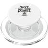 Raccoglitore di caccia ai funghi micolog Cacciatore di funghi regalo Just One More Morel PopSockets PopGrip per MagSafe