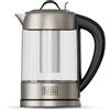 BLACK+DECKER - Bollitore Elettrico 2200W | Vetro 1,7 L | Bollitura Rapida | Selettore Digitale 60-100°C | LED | Filtro Acciaio Inox | Rotazione 360° | Coperchio Ermetico | Senza BPA