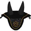 Equitatus1991 Cuffia Cavallo Insonorizzata Antirumore Nera e Oro