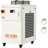 VEVOR Refrigeratore d'Acqua Industriale per Macchina per Incisione Laser CW-6200, Sistema di Raffreddamento ad Acqua con Compressore per Taglio Laser da 1750 W, Capacità 15 L, Portata Max 70 L/min