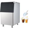 VEVOR Contenitore per Ghiaccio Capacità max. di Ghiaccio max. 113 kg per Bevande Fredde, Contenitore di Ghiaccio Corpo in Acciaio Inox Piedini in Gomma Regolabili Antiscivolo per Ristorante Hotel Bar