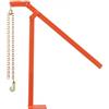 VEVOR Estrattore per Pali a T da 78 cm Estrattore per Pali di Recinzione per Impieghi Gravosi con Catena di Sollevamento da 109,2 cm, Acciaio Resistente alla Ruggine per Pali di Recinzione Rotondi