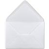 Glüxx-Agent Karten und Co. - Buste per lettere, formato DIN C6, 80 g/mq, 114 x 162 mm, carta colorata, chiusura adesiva 50 pezzi Weiss - DIN C6