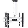 VCM TV universale Montaggio a soffitto per 2x TV | 42-65 pollici fino a 60 kg | fino a VESA fino a 600x400 | Regolabile in altezza 50-84 cm | TV Mount 360 gradi girevole e 15 gradi inclinabile | Supporto TV - CM4