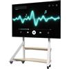 OEM Supporto TV, regolabile in altezza, struttura robusta, BIANCO