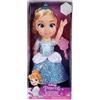 M.V.GIOCHI SRLS Bambola Disney Princess Cenerentola 38 cm, abiti iconici, dettagli glitterati, tiara scintillante, scarpette coordinate,