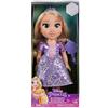 M.V.GIOCHI SRLS Disney Princess bambola 38 cm Rapunzel, abiti glitterati, tiara scintillante, scarpette coordinate, occhi brillanti