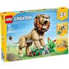 LEGO SPA LEGO Creator 3 in 1 Animali Selvatici: Leone Maestoso 31186 Set Costruzioni Trasformabile