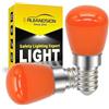 Ruiandsion Lampadina LED E14 220V Arancione con Attacco a Vite E14 Sostitutiva per Lampada da Soffitto a Sospensione, Scrivania, Comodino, Parete, Decorativa Confezione da 2
