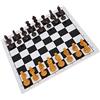 XUXHOU Set Internazionale di Scacchi e Dama Portatile 2 in 1, Tavola di Plastica Pieghevole con Spazio per Riporre Oggetti per Viaggi, Campeggio, Serate di Giochi in Famiglia, Regalo