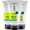 L'Oreal Paris L'Oréal Paris Studio Line Invisi Fix Gel Mineral Lunga Durata 24h Texture Fluida Senza Alcool Tenuta 6 Forte - 3 Flaconi da 150ml