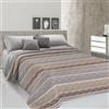 PENSIERI DELICATI Copriletto Matrimoniale 260 x 280 cm, Telo Singolo 100% Cotone Pique, Ideale Come Telo Arredo, Coperta Salva Letto 2 Piazze, Fantasia Rodrigo Beige, 100% Made in Italy