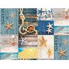 DOPLA Pengo 2578520 Rotolo Tovagliato Seaside in PVC Decorato, Mt 20 X 1.4 H