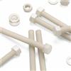 Caterpillar Red 5x Viti a Testa Esagonale Nylon Naturale, M16 x 150mm, Dadi e bulloni di plastica, Rondelle, Nylon Naturale
