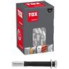 TOX tassello metrico lungo Control 12 x 140 mm con vite a testa esagonale, tassello a telaio per quasi tutti i materiali da costruzione ed elevati valori di ritenzione, 25 pezzi in scatola, 030101661