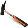 KENDO Martello da carpentiere 600 g - martello per la copertura del tetto, carpentiere, falegname, testa in acciaio con supporto magnetico - estrattore unghie - manico robusto in acciaio