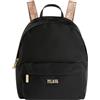 Alviero Martini 1A Classe Zaino Donna in Nylon Riciclato, Nero, Stile Casual, 25x31x12 cm, con Tasche e Spallacci Regolabili