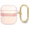 CG MOBILE Guess GUA2HHTSP - Custodia per AirPods Cover Rosa/Rosa Strap Collection