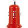 aiino italian ideas aiino - Caricatore da Auto 1 Porta USB 1A, Universale, Compatibile con iPhone X/8/7/6, iPad, Samsung S9/S8/S7, Huawei, Honor - Rosso