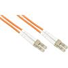 Link LKLCLC2502 - Cavo Fibra Ottica LC/LC Duplex Multimode OM2 50/125 2M - Patch Cable per Reti LAN, Switch e Patch Panel, Bassa Perdita