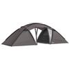 Outsunny Tenda a tunnel da Campeggio Familiare per 4-6 Persone, Impermeabile con 2 porte e Sacca da Trasporto, 615x235x195 cm, Nero | Aosom Italy