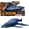 Mattel Jurassic World - Bracauchenio Ruggito Selvaggio, dinosauro snodabile con mandibola multidirezionale, mossa d'attacco e suoni inclusi, giocattolo per bambini, 4+ anni, JKL79