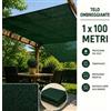 Coveri Telo Ombreggiante Verde HDPE Rete Frangisole UV per Giardino 1x100 Metri (30mq)