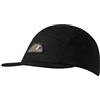 MAMMUT FIVE PANEL COTTON CAP, BLACK