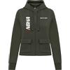 Equitatus1991 Felpa Equitazione Donna con Zip Nbha Verde Militare