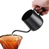 AUTUUCKEE Bollitore da caffè a collo di cigno da 350 ml, bollitore da versare sopra la brocca, versare sopra la brocca, caffè gocciolante, caffettiera, bollitore da tè a collo d'oca, mini annaffiatoio per
