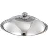 FytStycale Coperchio in Acciaio Inossidabile, Coperchio, Copertura Da Cucina per Pentole Da 34-35,5 Cm di Diametro, Maniglia a pomello