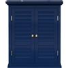 Teamson Home Elegant Home Fashions Armadietto Murale Blu Navy Porte Lamellari