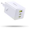 Baseus Enerfill Caricatore USB-C 100W, Alimentatore USB-C a 3 Porte, Caricatore PD con PPS, Caricatore Rapido GaN compatibile con MacBook Pro/Air, iPad, iPhone 17/16/15/14 Serie, Galaxy S25, Pixel
