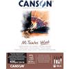 CANSON Mi-Teintes Velvet, bloccp carta collato lato corto, 32xx41cm, 430 gm, 12 fogli nero carbone