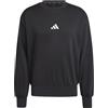 adidas Uomo Essentials Feelcozy Fleece Sweatshirt, Black/White, S