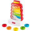 Fisher-Price - Piramide 5 Anelli, Versione con Base dondolante e Labirinto, 5 Anelli Colorati da impilare per sviluppare Le capacità motorie complesse, 9+ Mesi, JLB81