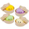 PTS SRL SQUEEZY DUMPLINGS Squishy Raviolo BAO BUN - Giocattolo sensoriale da spremere antistress - 1 colore Casuale RANDOM - Dimensioni 8.5cm lunghezza e 6cm di altezza