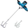 KATSU Tools Miscelatore elettrico a pale 1000 W, macchina per la miscelazione di malta e cemento portatile, 6 velocità variabili, agitatore extra, per intonaco, vernice, calcestruzzo