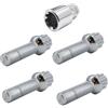 Simoni Racing BRA/77 Kit 4 Bulloni Antifurto - Bulloni antifurto per Ruote Chiave 17-19 M14x1.5 Lunghezza 45 mm
