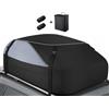Sailnovo Borsa da tetto per box da tetto 15 cubico/430 l, impermeabile, 1000D, morbida borsa portabagagli con 4 ganci per porta, 6 cinghie rinforzate, per auto con/senza barre portatutto/portapacchi
