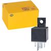HELLA 4RA 007 793-041 Relè, Corrente di lavoro, 12V, 4a... poli, Schema elettrico S2, Spina B3, Contatto di lavoro di potenza, Colore nero, con supporto