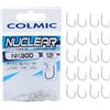 Colmic - 20 Ami da Pesca NK800 Taglia 12 , in Acciaio Carbonio con Finitura Nickel - Flatted, Forged, Barb - Ideali per Carpe e Pesca di Potenza - Prodotto Ufficiale Colmic