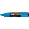 UNI MITSUBISHI Marcatore UNI POSCA PC8K p.scalpello 8mm azzurro UNI MITSUBISHI