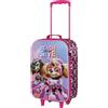 Paw Patrol - Trolley valigia semirigida 3D da Viaggio e Tempo Libero, 2 Ruote, 26L, 52cm