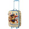 Paw Patrol - Trolley valigia semirigida 3D da Viaggio e Tempo Libero, 2 Ruote, 26L, 52cm
