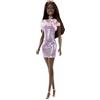 Barbie - Bambola con abito glitter metallico