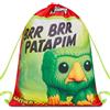 Brainrot Seven Brainrot Brr Brr Patapim - Sacca a zaino per la scuola o il tempo libero, 37x47cm